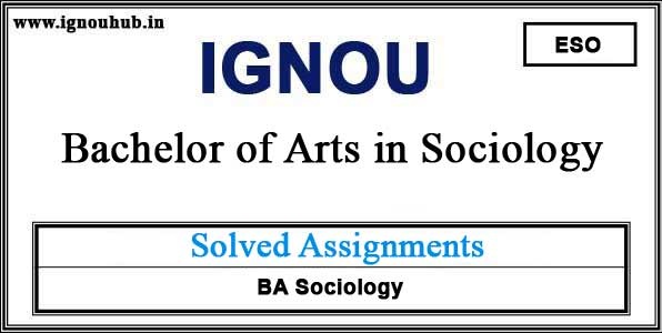 ignou sociology assignment pdf