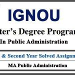 IGNOU MPA Solved Assignments