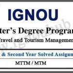 MTM IGNOU Solved Assignments (MTTM)