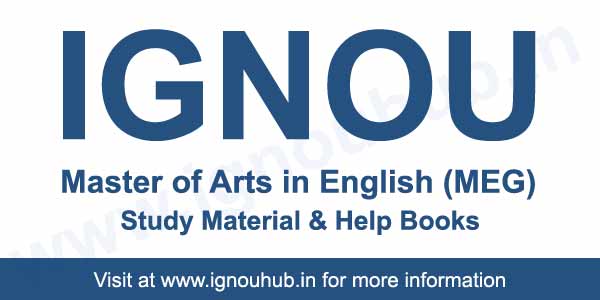 IGNOU MEG Books (MA English)