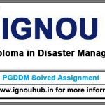 IGNOU PGDDM Solved Assignment