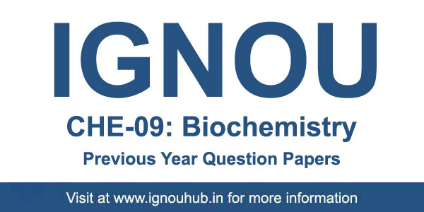CHE 9 Question Paper of IGNOU previous Years