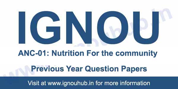 IGNOU ANC 1 Question Paper