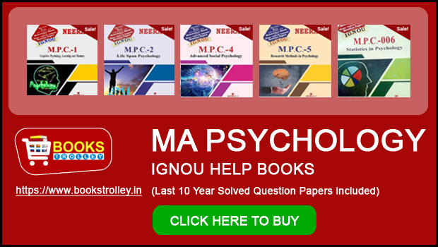 IGNOU MA Psychology Books & Solved Question Papers