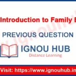 IGNOU BSWE 4 question paper