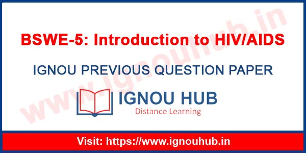 IGNOU BSWE 5 Question Paper