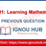 IGNOU LMT 1 Question Paper