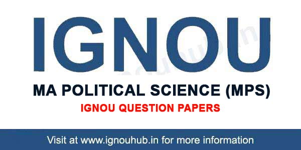 IGNOU MA Political Science Question Paper