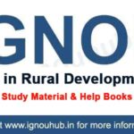IGNOU MA Rural Development Study Material