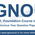 IGNOU FOR 1 Question Paper
