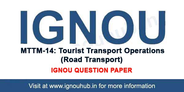 IGNOU MTTM 14 Question Paper