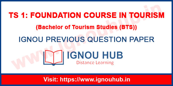 IGNOU TS 1 Question Paper