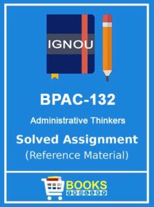 IGNOU BPAC 132 Assignment Solution PDF