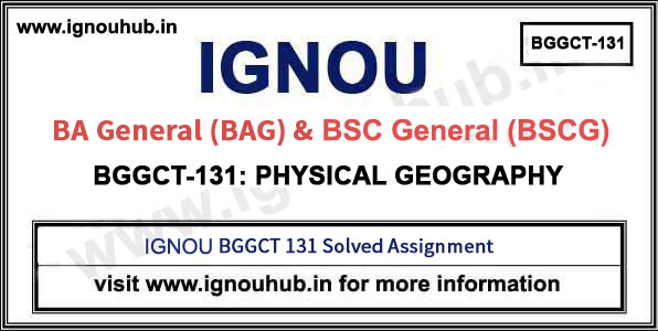 IGNOU BGGCT 131 Solved Assignment