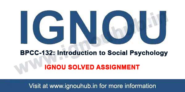 IGNOU BPCC 132 Solved Assignment