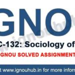 IGNOU BSOC 132 Solved Assignment