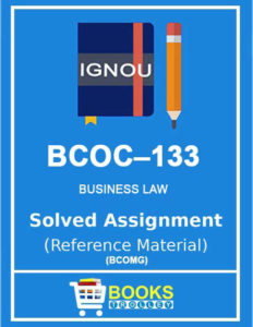 BCOC 133 Solved Assignment