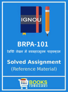 BRPA 101 Solved Assignment
